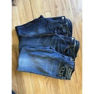 Lot Of 3 Women Boot/ Skinny Express Jeans Size 30